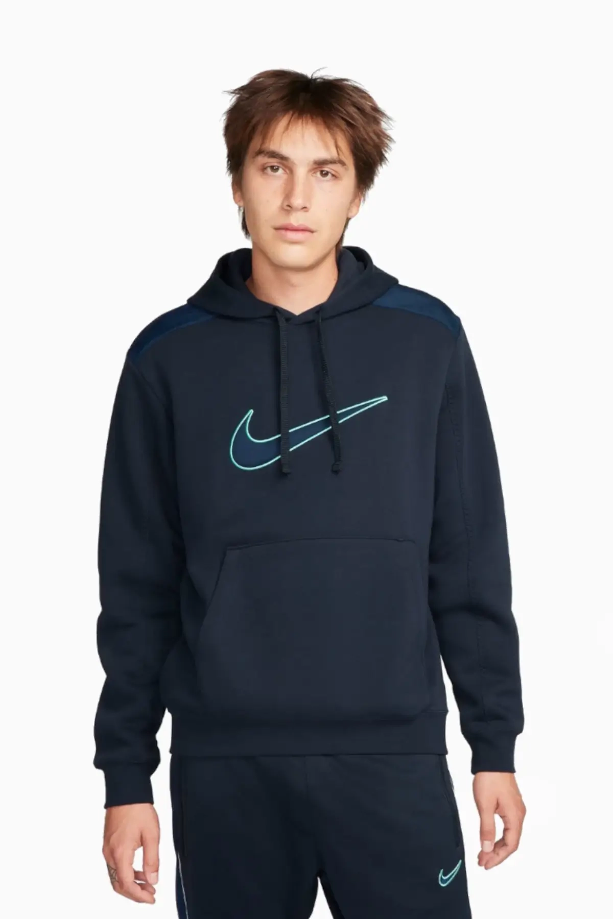 Bluza z kapturem Nike Sportswear - Granatowy