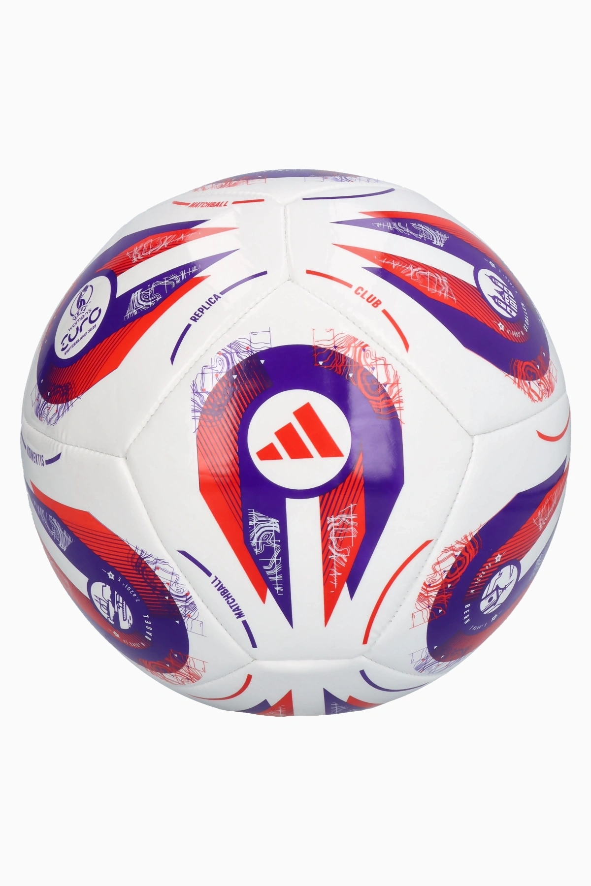 Piłka adidas Women's EURO 2025 Club rozmiar 4 - Biały