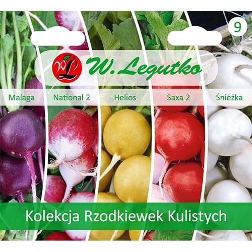 1 kus, Kolekce kulovitých ředkviček, 5 odrůd - : Monžstvo balíkov: 1 kus
