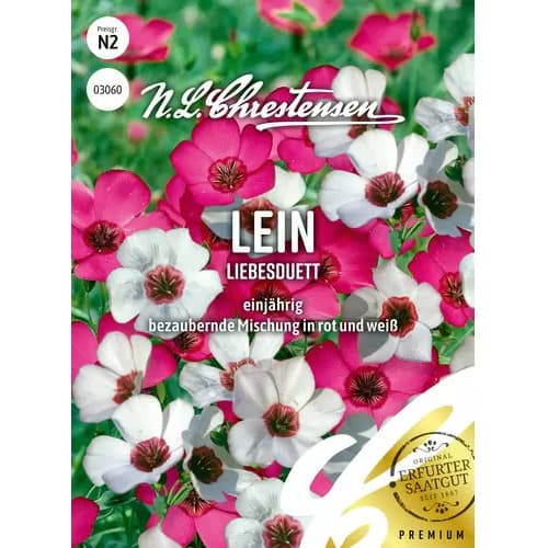 1 szt, Lein Liebesduett - Samen: Ilość w opakowaniu: 1 Stück