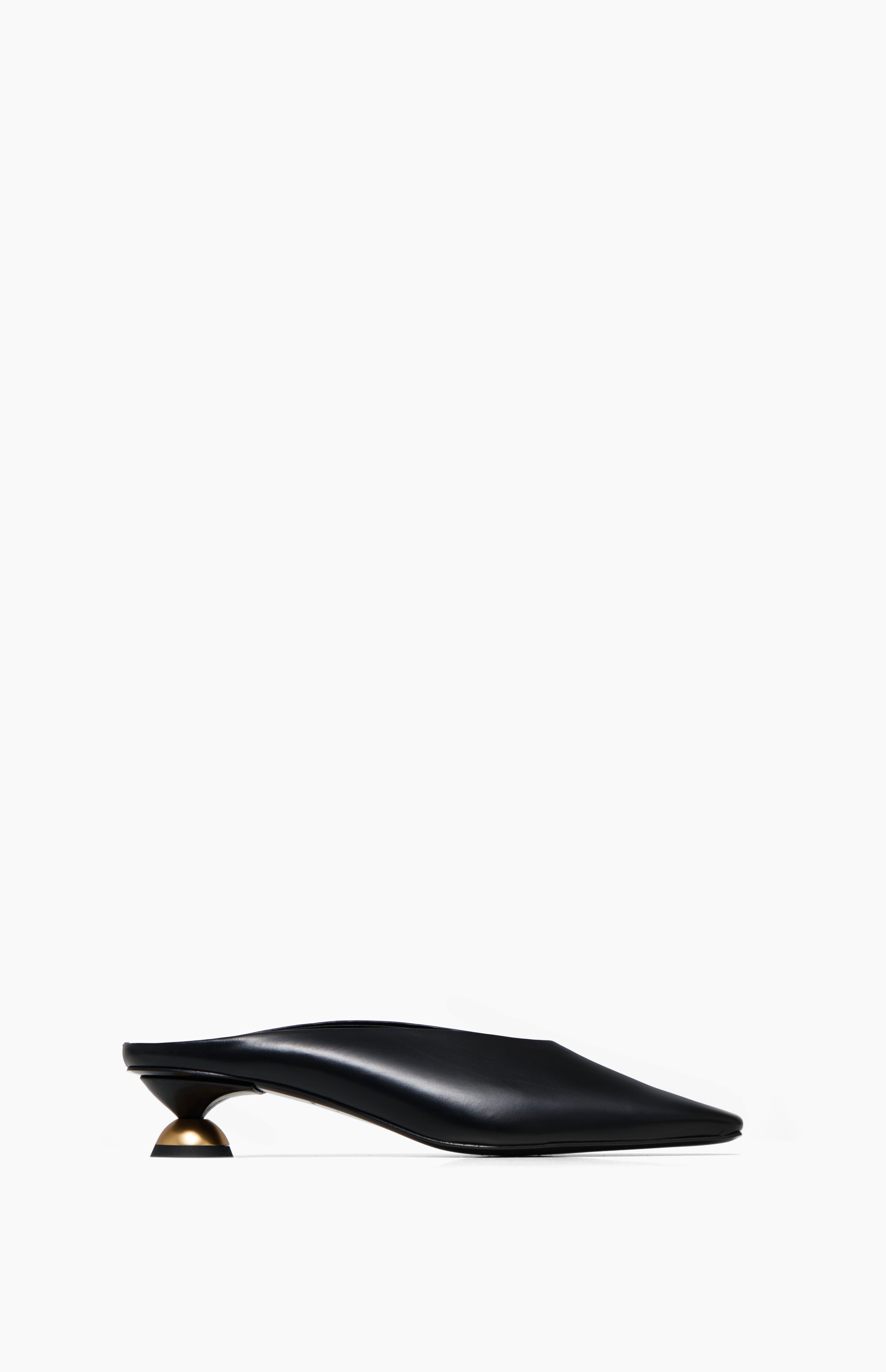 Klapki na obcasie TRACY DEEP BLACK 36 - Vanda Novak