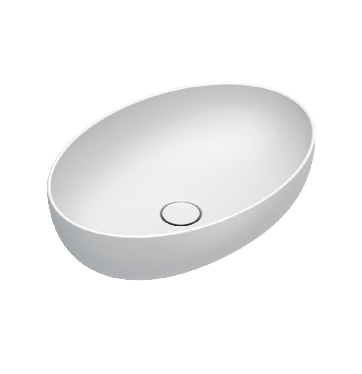 Catalano Sfera umywalka 60x42 cm owalna nablatowa biały mat 0522600021