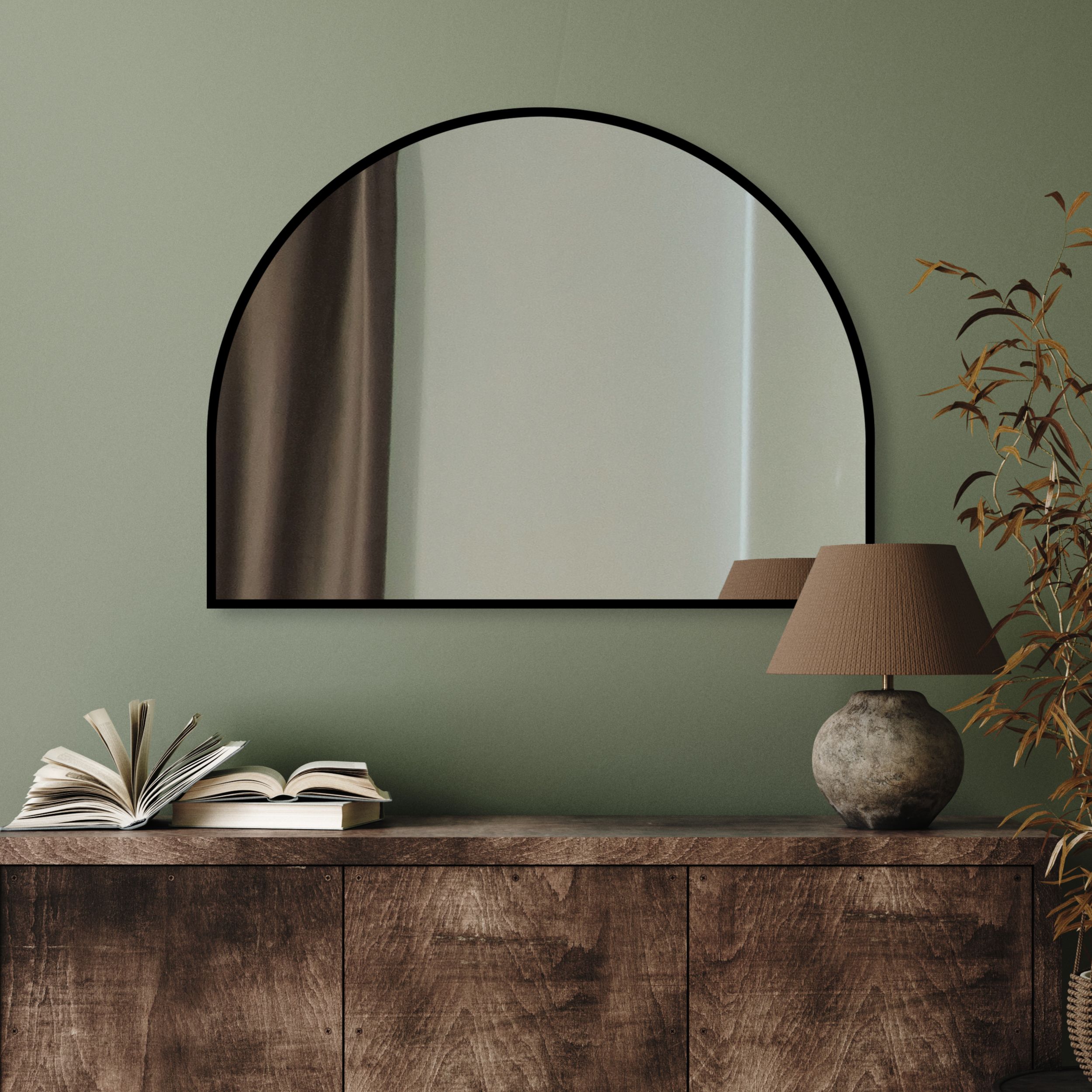 Guarda Musa lustro 90x60 cm czarny FOR-MUS-CZARNY-90X60