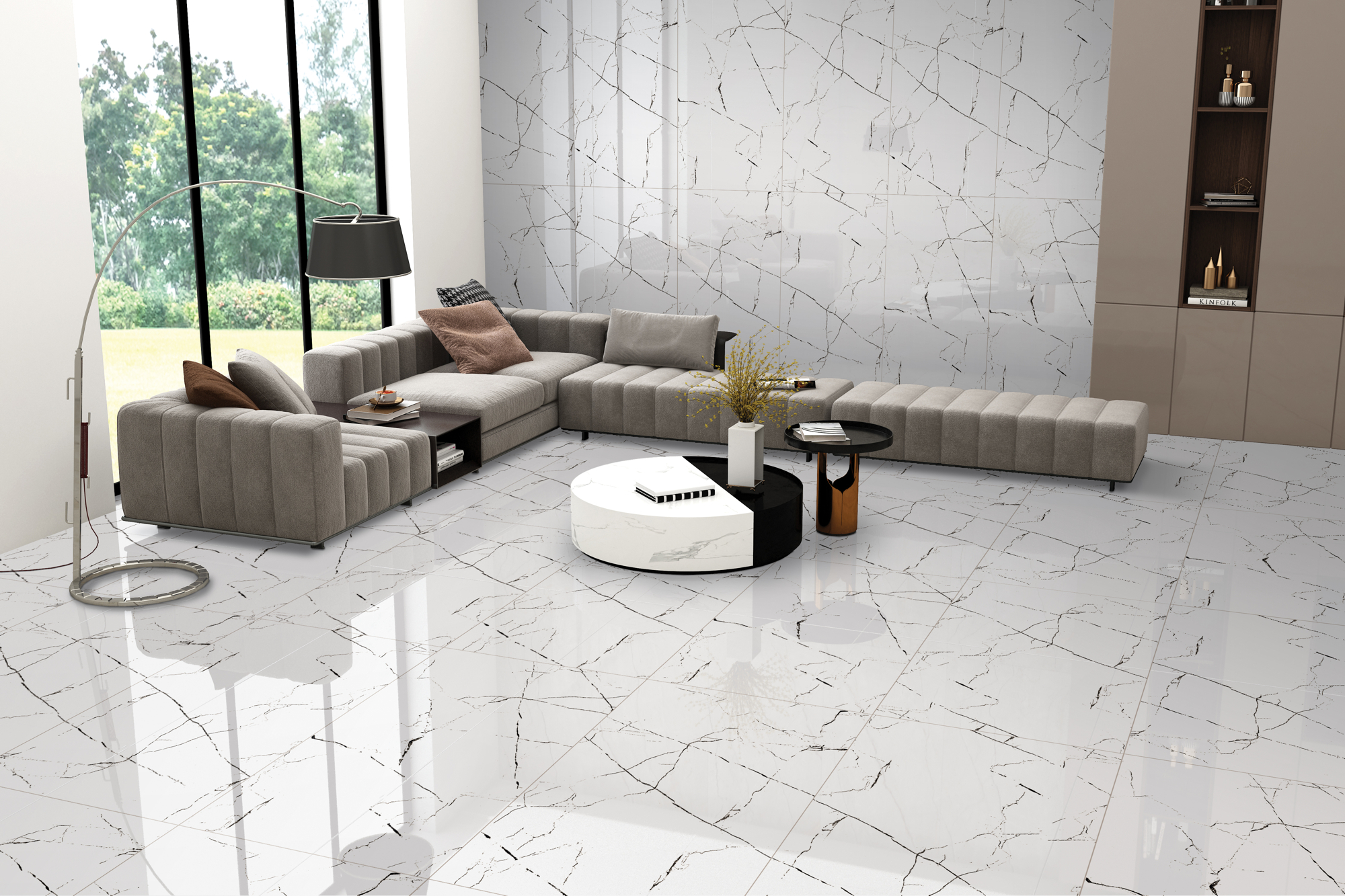Egen Alaska White płytka ścienno-podłogowa 60x120 cm
