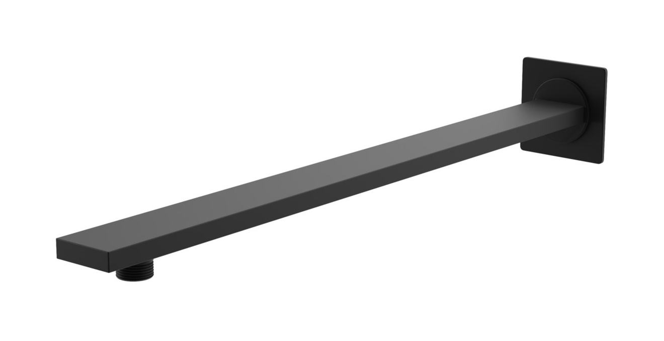 Kohlman Experience Black ramię prysznicowe 40 cm ścienne czarny mat WQEB