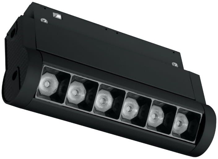 DPM M-Line lampa do szynoprzewodów 6x1 W czarny MTL-NRS-6W-B