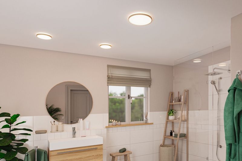 Paulmann Atria Wood Backlight plafon 1x16W LED biały/drewno 71033