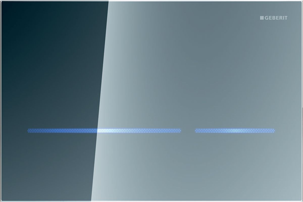Geberit Sigma80 zestaw uruchamiający WC elektroniczny szkło lustrzane 116.090.SM.6