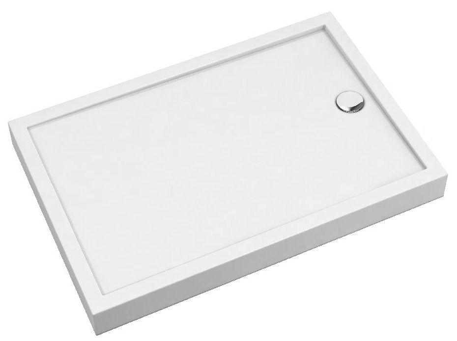 Schedpol Competia New brodzik 90x110 cm prostokątny biały 3.4846