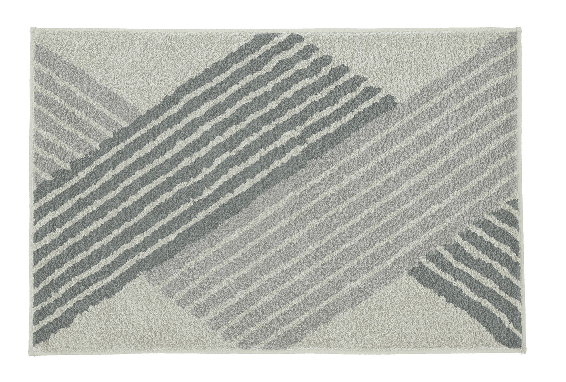 Kleine Wolke Cross dywanik łazienkowy 70x120 cm poliester szary 9181901225