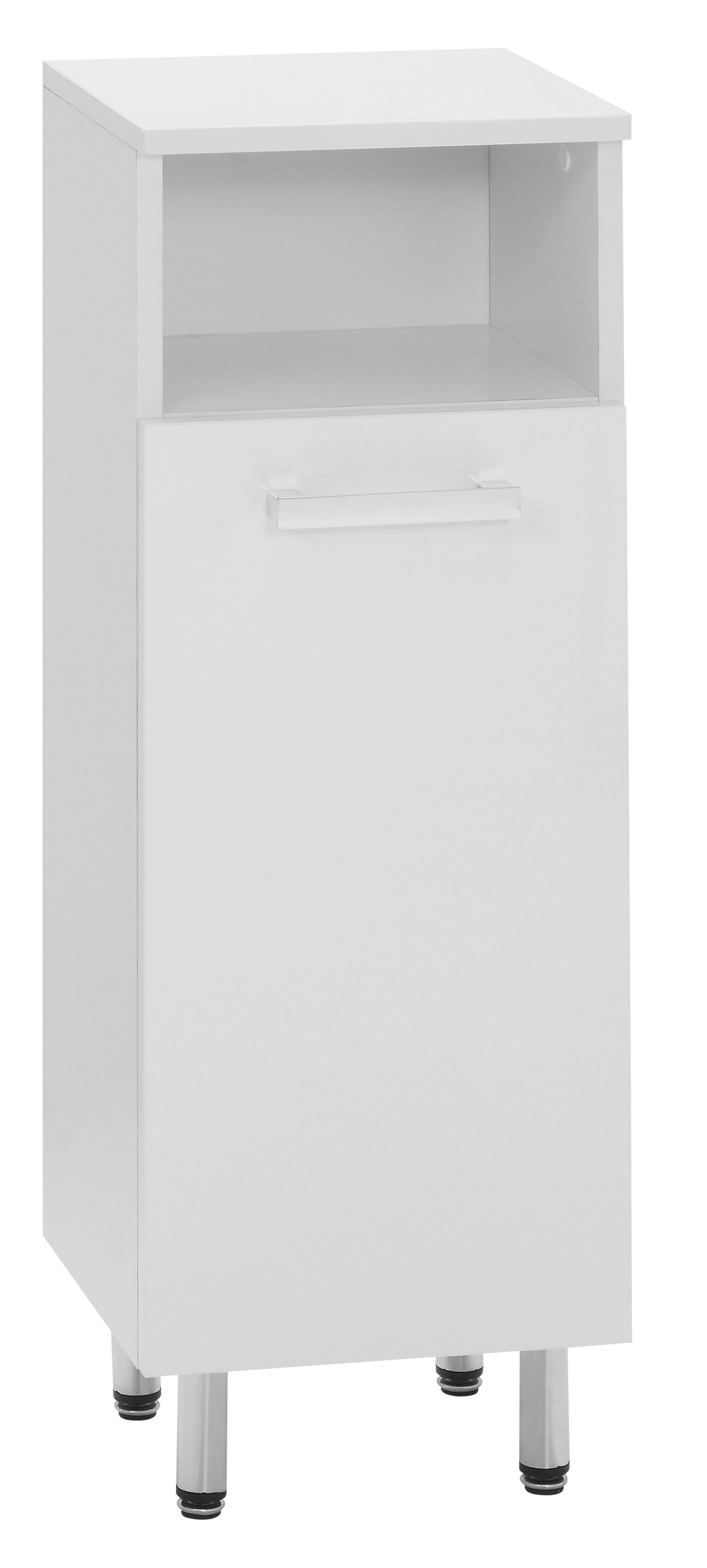 Astor Lupo szafka boczna 84 cm stojąca biały połysk AM-LUC-110-07 - Wysyłka w 24h