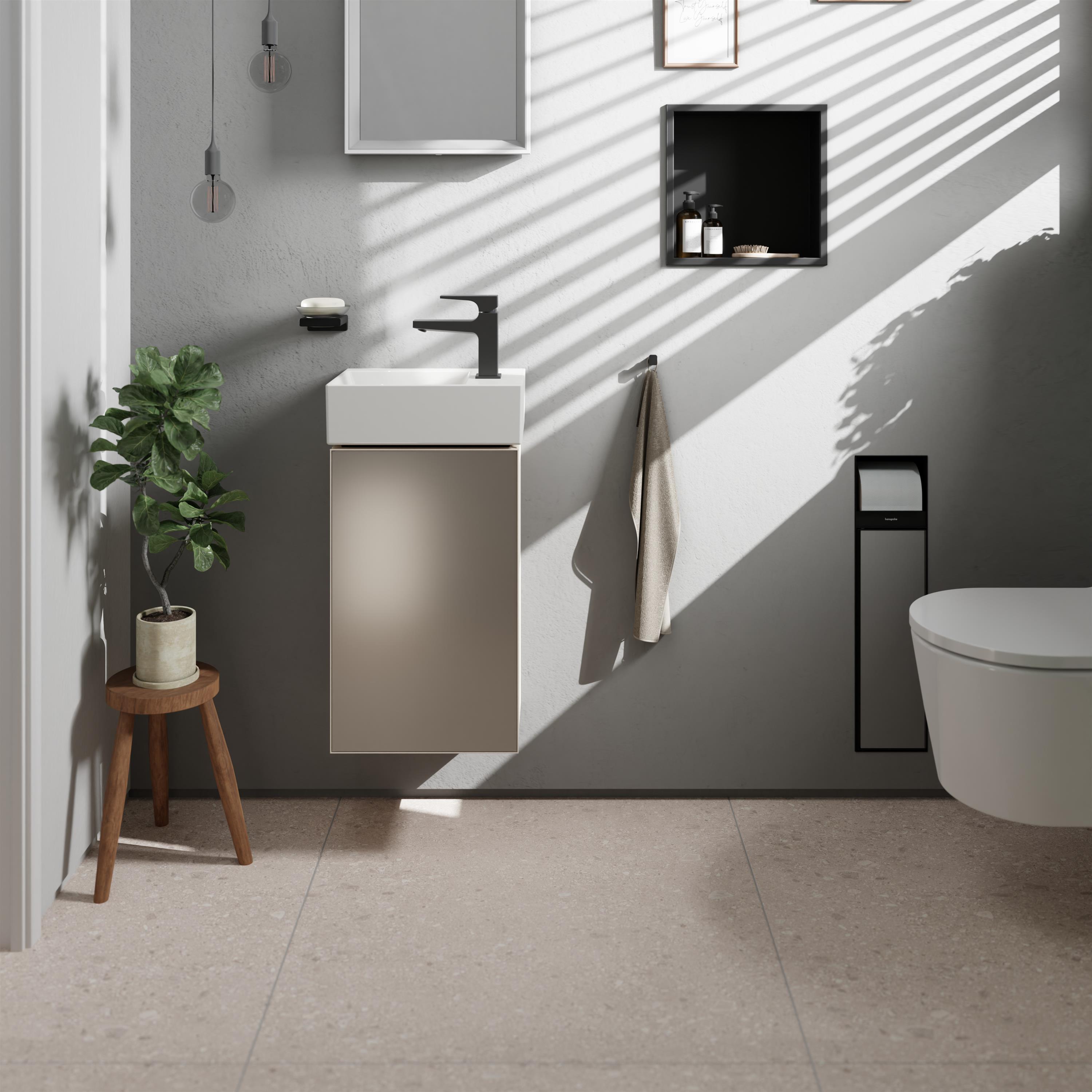 Hansgrohe Xevolos E umywalka 36x25 cm ścienna prostokątna prawa SmartClean biały połysk 61086450