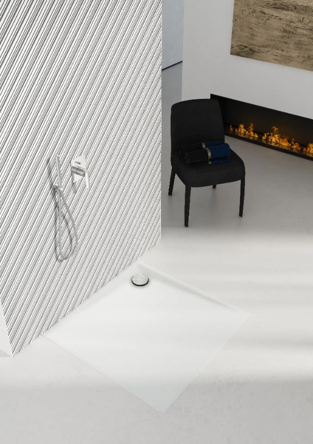 Schedline Libra brodzik kwadratowy 80x80 cm biały 3SP.L1K-8080