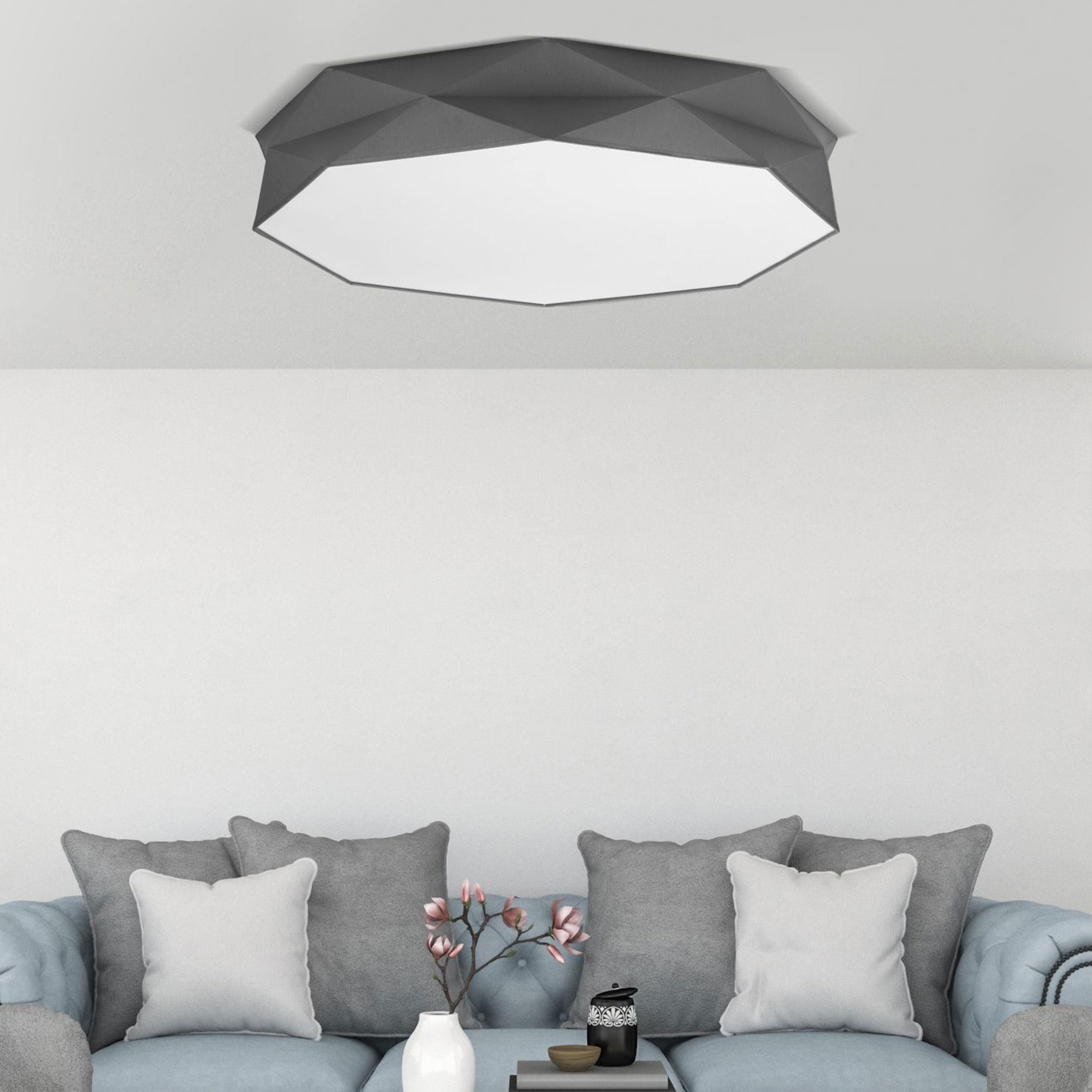 TK Lighting Kantoor plafon 6x15W grafit/biały 4223