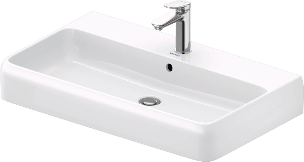 Duravit Qatego umywalka 80x47 cm meblowa prostokątna HygieneGlaze biały połysk 2382802000