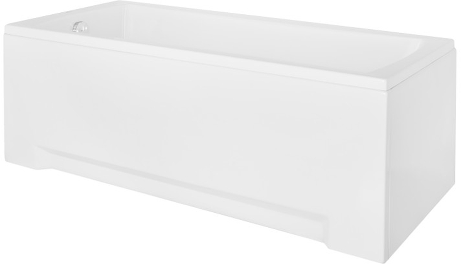 Zestaw Besco Optima wanna prostokątna 170x70 cm z obudową (#WAO170PK, #OAP170UNI)