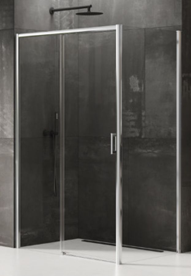 New Trendy Prime kabina prysznicowa 110x100 cm prostokątna chrom połysk/szkło przezroczyste D-0300A/D-0125B