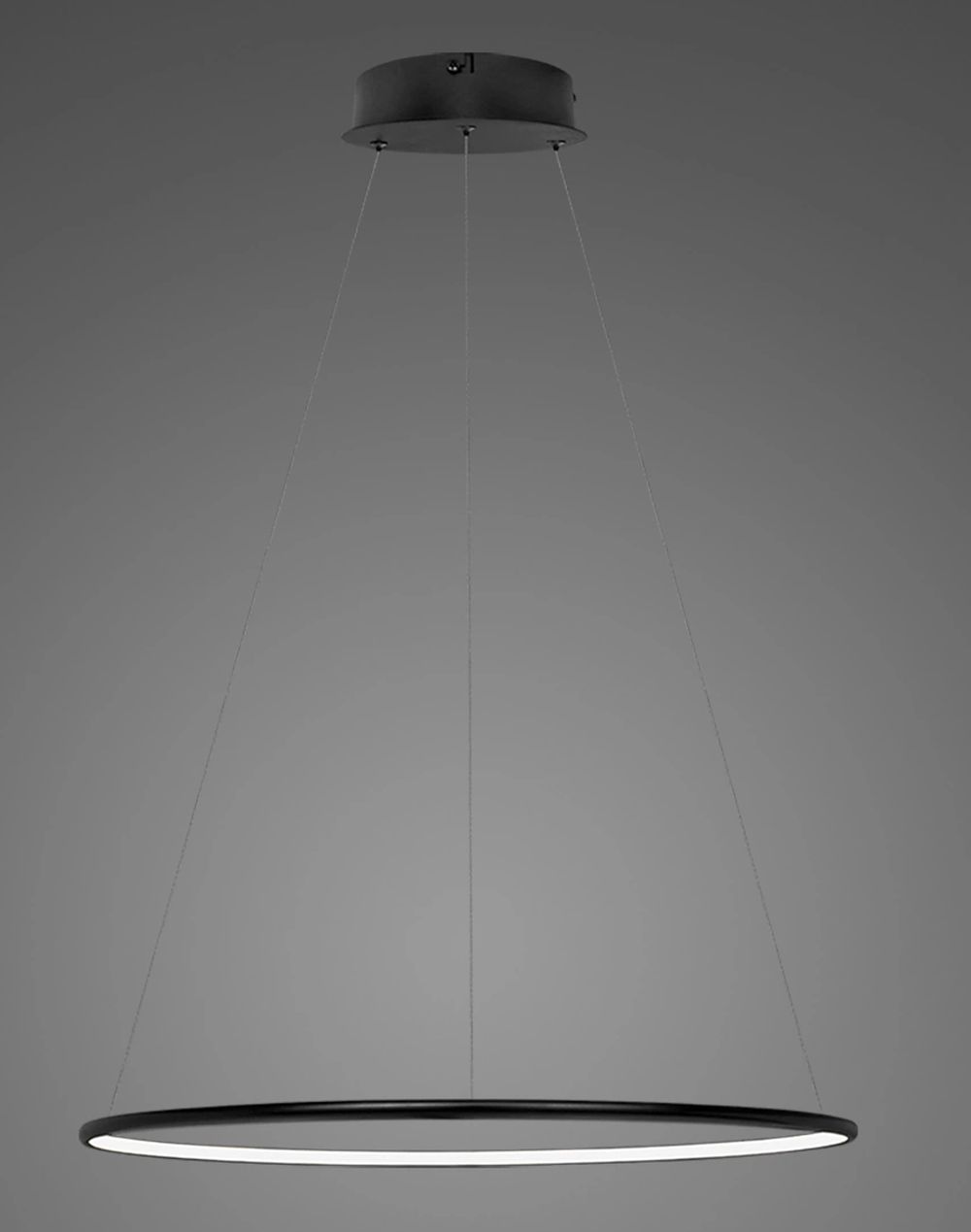 Altavola Design Ledowe Okręgi lampa wisząca 1x21W LED czarny LA073/P_40_in_3k_21W_black