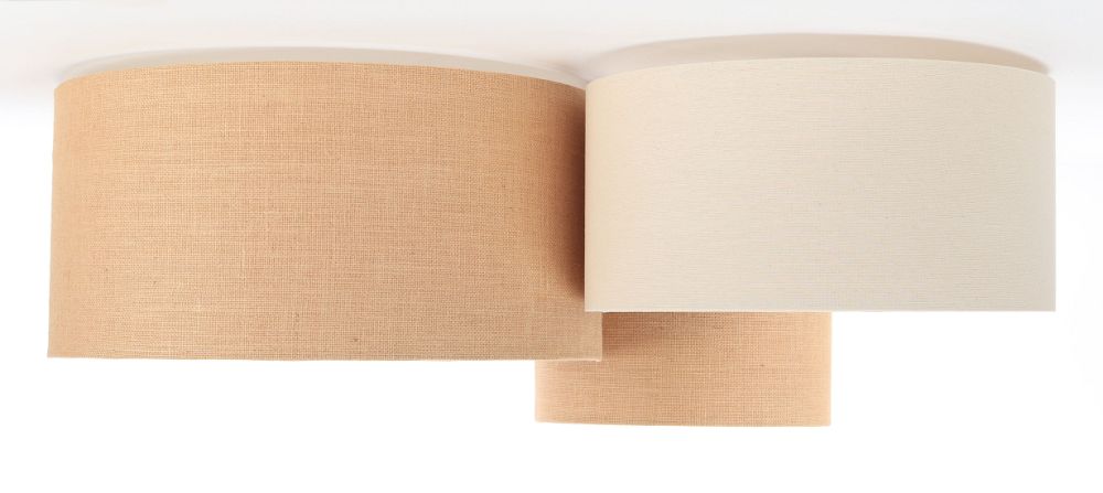 BPS Koncept Boho lampa podsufitowa 3x60W juta/len 080-040