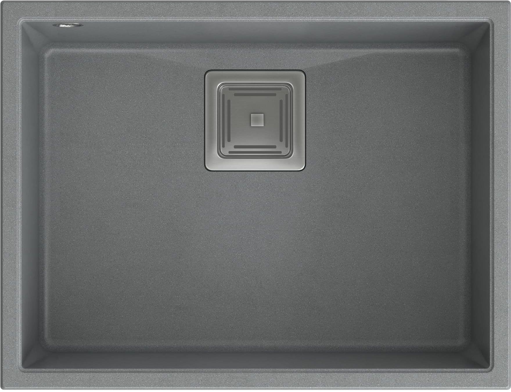 Quadron David 50 komora podwieszana 55x42 cm silver stone/stal HQD5542U5-BS