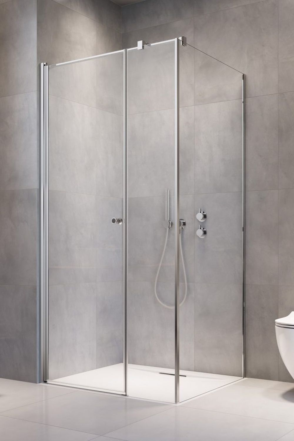 Radaway Eos KDS I kabina prysznicowa 120x80 cm prostokątna lewa chrom/szkło przezroczyste 137553-01-01L