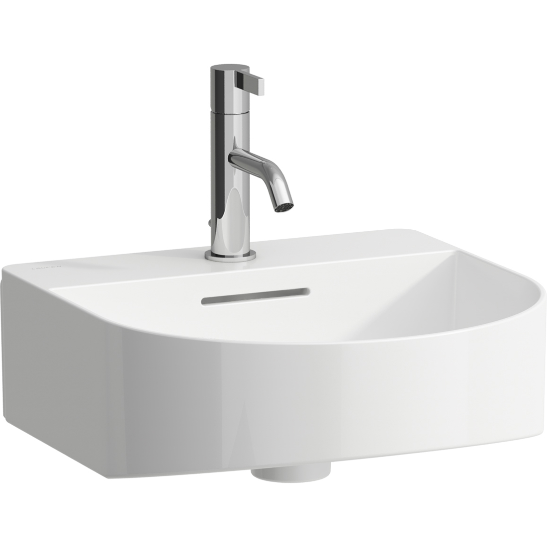 Laufen Sonar umywalka 42x41 cm półokrągła ścienna biała H8163417571041