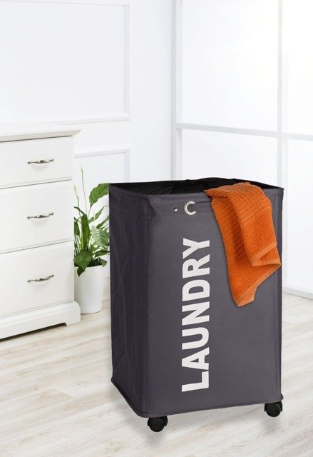 Wenko Quadro kosz na pranie 79 l antracytowy 3450112100 - Wysyłka w 24h