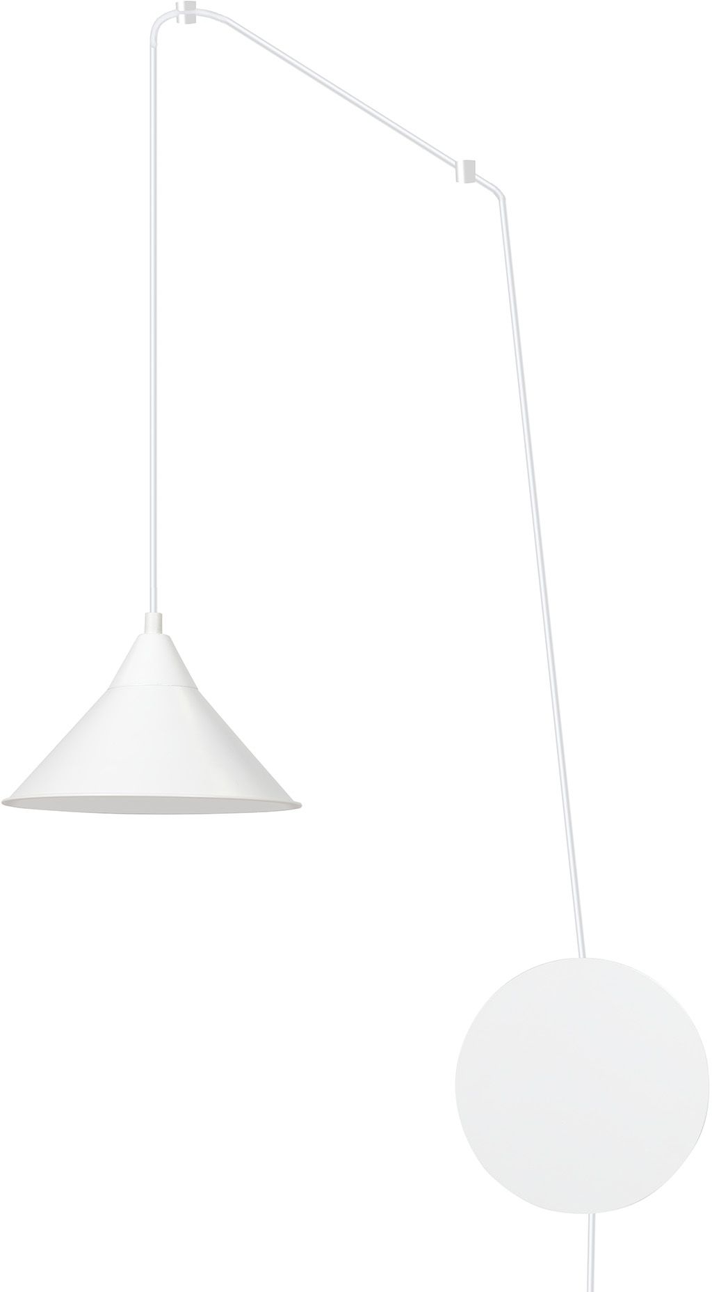 Emibig Abramo lampa wisząca 1x15 W biała 159/1