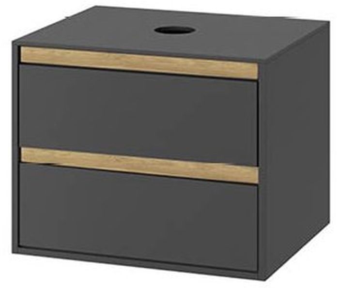 Excellent Tuto szafka 60 cm podumywalkowa wisząca szary/dąb MLEX.0104.600.GRBL