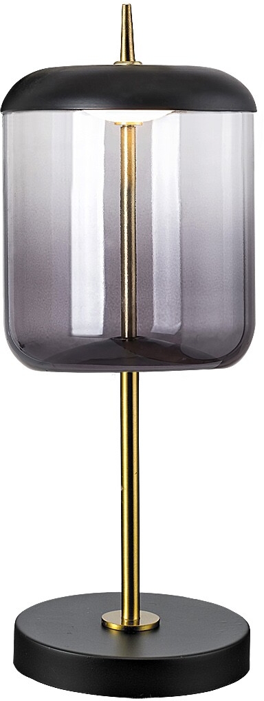 Rabalux Delice lampa stołowa 1x6W czarny/brązowy/szkło dymne 5026
