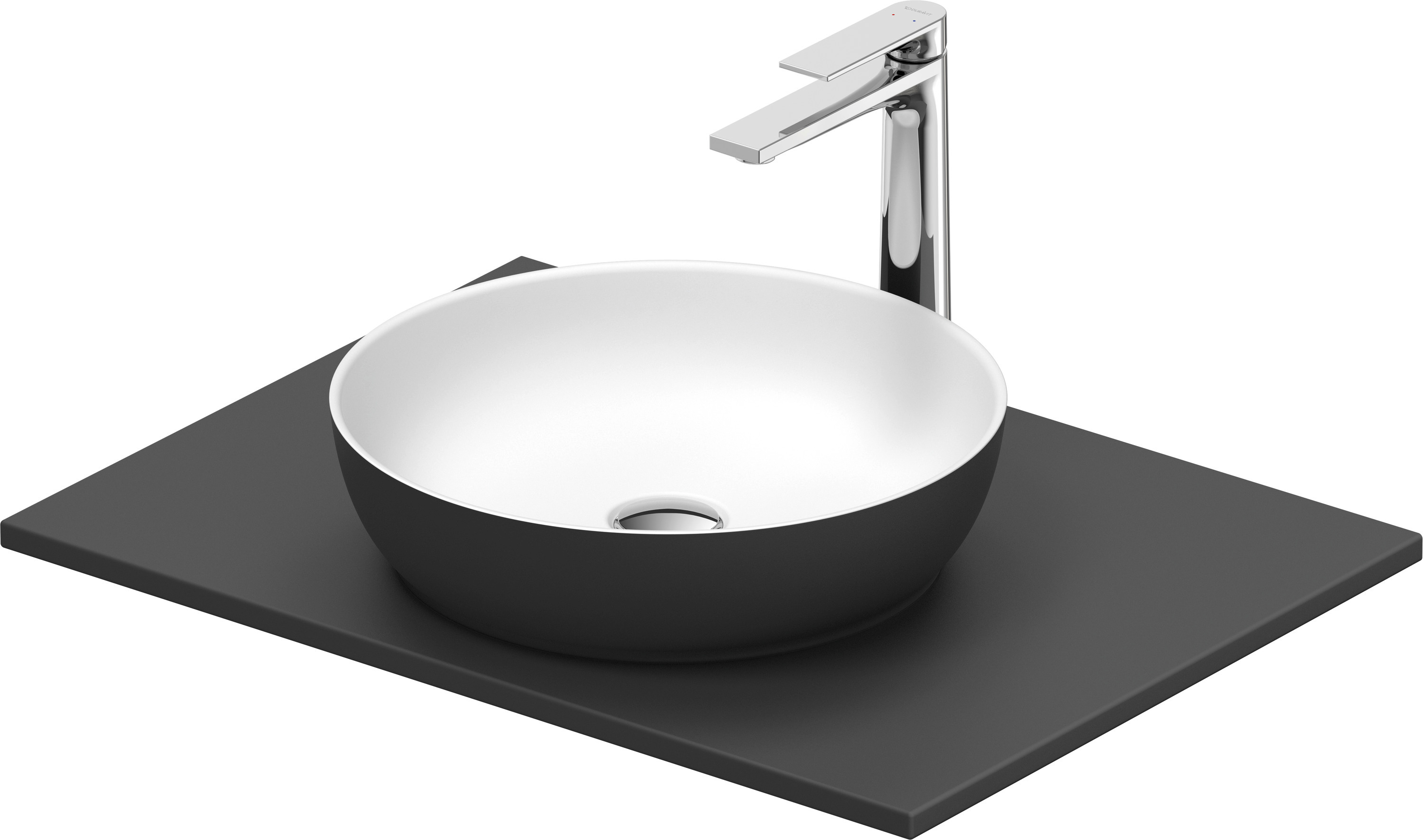 Duravit Sivida umywalka z konsolą 68 cm szarą 268012FI00