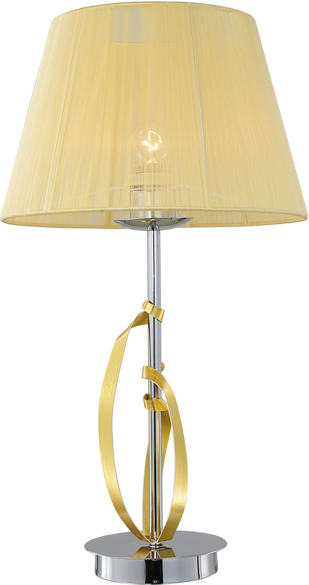 Candellux Diva lampa stołowa 1x60W chrom/złoty 41-55071