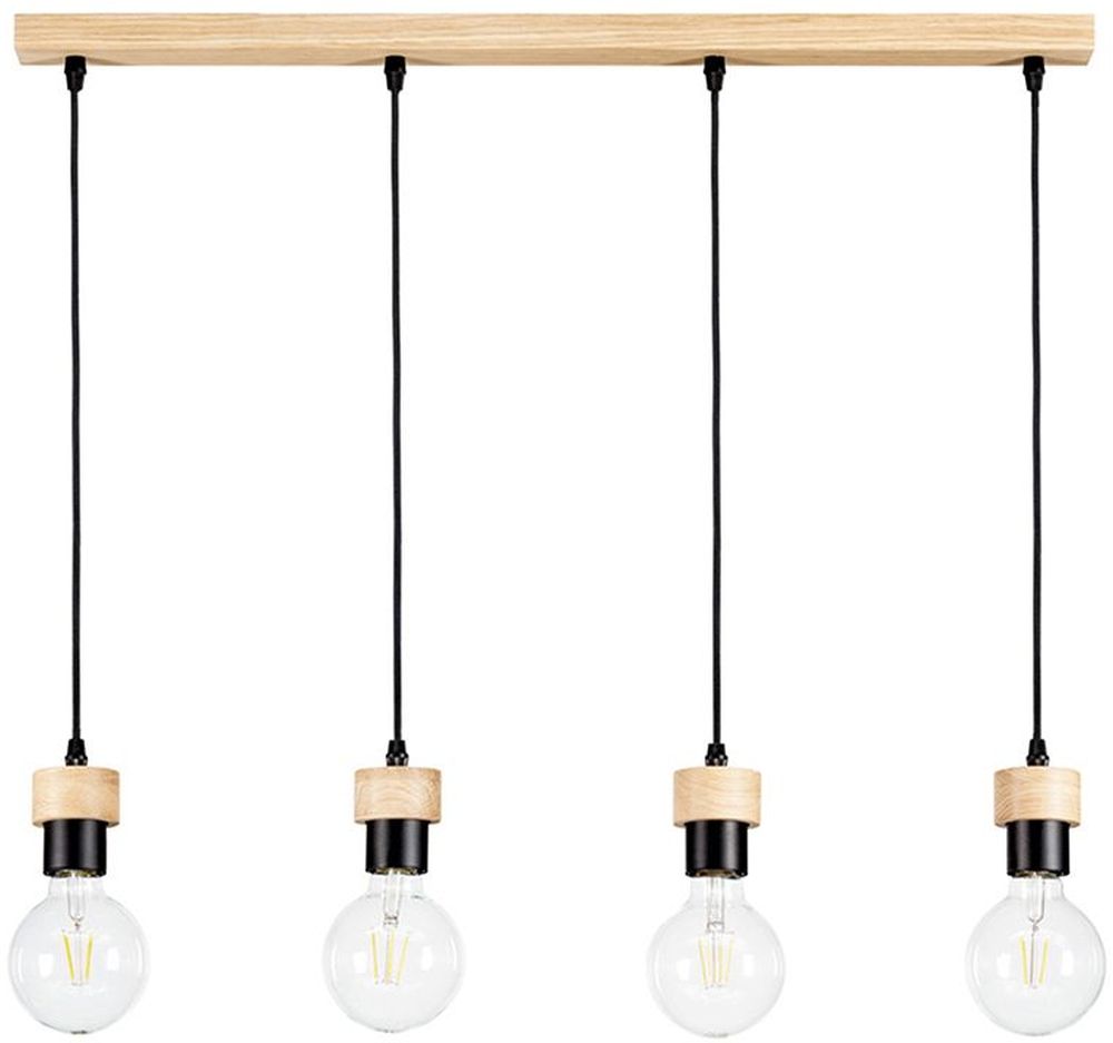 Britop Lighting Clarte lampa wisząca 4x60 W czarna 3274474