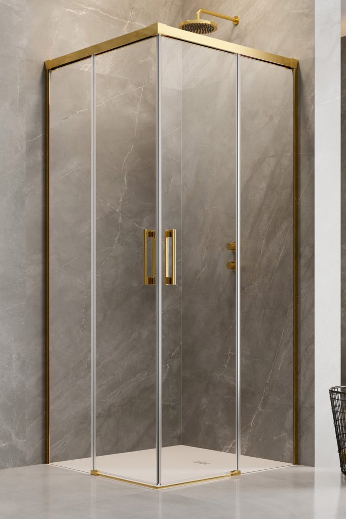 Radaway Idea Gold KDD kabina prysznicowa część prawa 120x120 cm kwadratowa 387064-09-01R