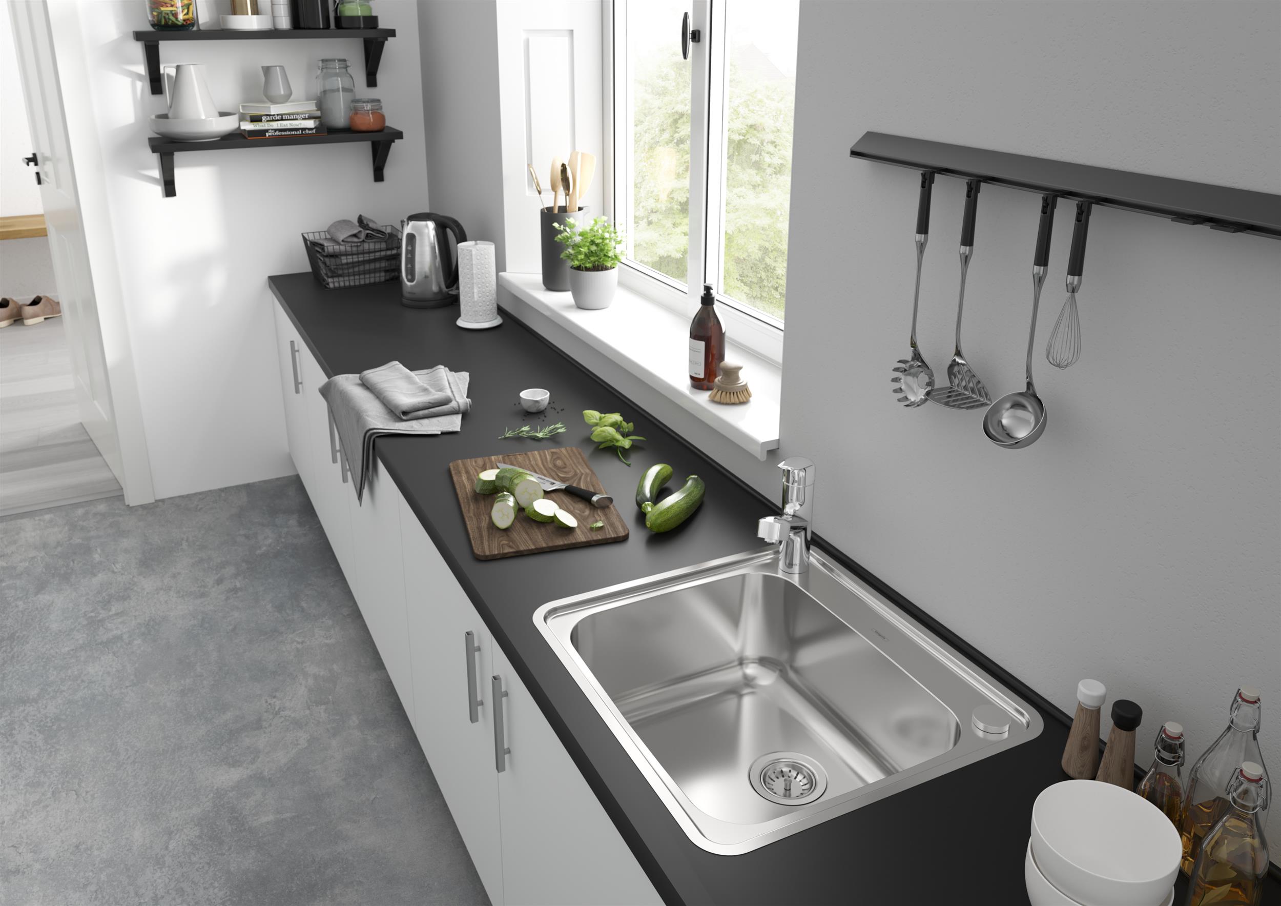 Hansgrohe S41 zlewozmywak stalowy 58x52 cm 43336800 - Wysyłka w 24h