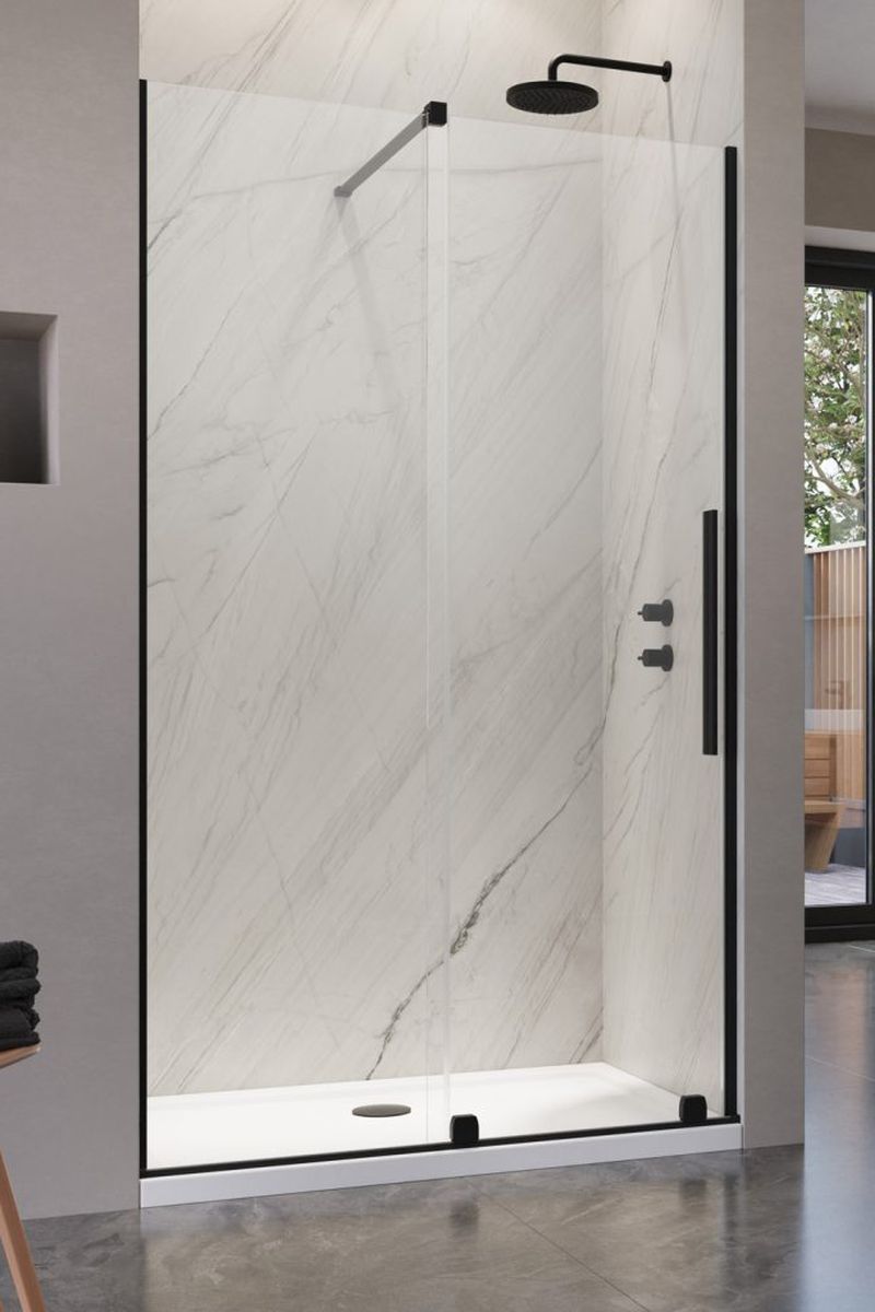 Radaway Furo ścianka prysznicowa 68 cm do drzwi prysznicowych szkło przezroczyste 10110680-01-01 - Wysyłka w 24h