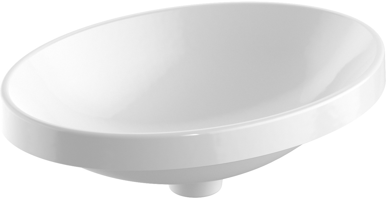 Geberit Variform umywalka 55x40 cm wpuszczana owalna KeraTect biała 500.719.00.2