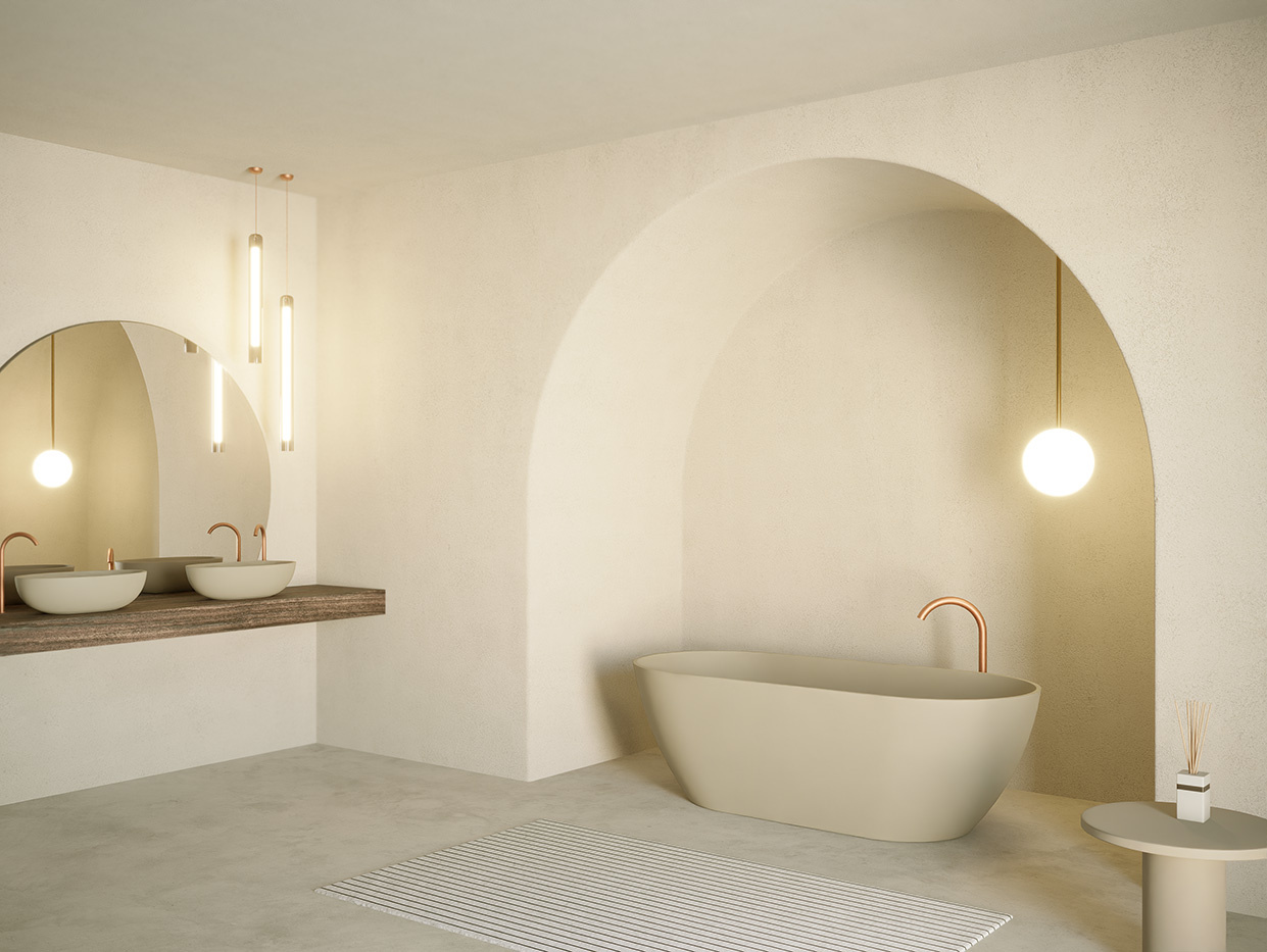 Riho Bilbao wanna wolnostojąca 170x80 cm owalna pebble grey B118001106