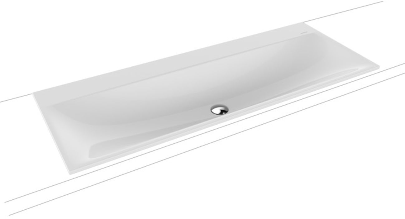 Kaldewei Silenio umywalka 120x46 cm wpuszczana prostokątna model 3039 biała 907906313001