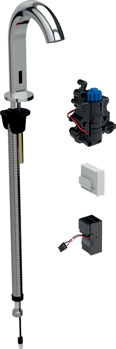Geberit Piave bateria umywalkowa stojąca termostatyczna elektroniczna chrom 116.187.21.1