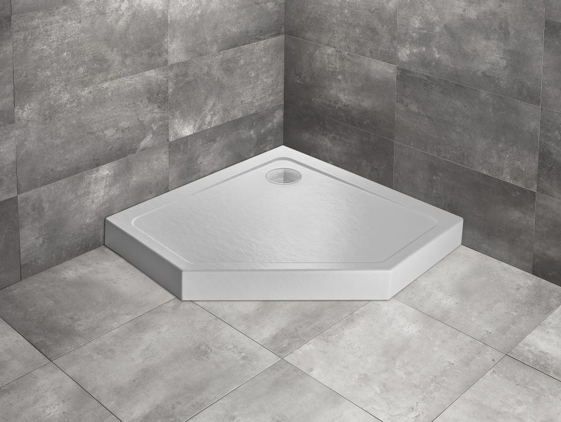 Radaway Doros PT Compact brodzik pięciokątny 90x90 cm biały SDRPTP9090-05-04S