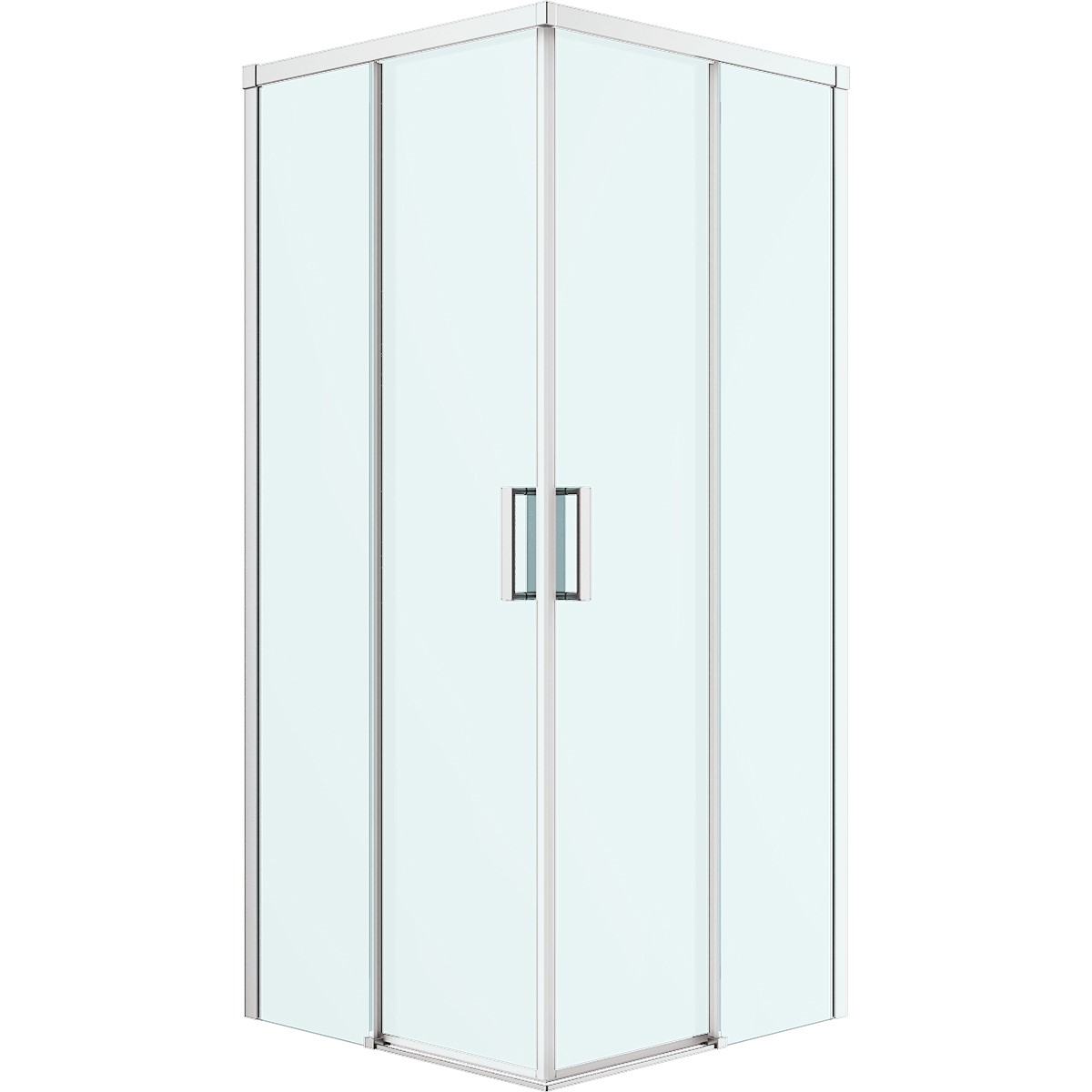 Oltens Breda kabina prysznicowa 90x90 cm kwadratowa chrom połysk/szkło przezroczyste 20006100 - Wysyłka w 24h