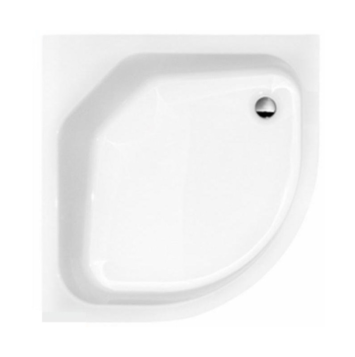 Besco Diper II brodzik 80x80 cm półokrągły biały #BAD-80-II