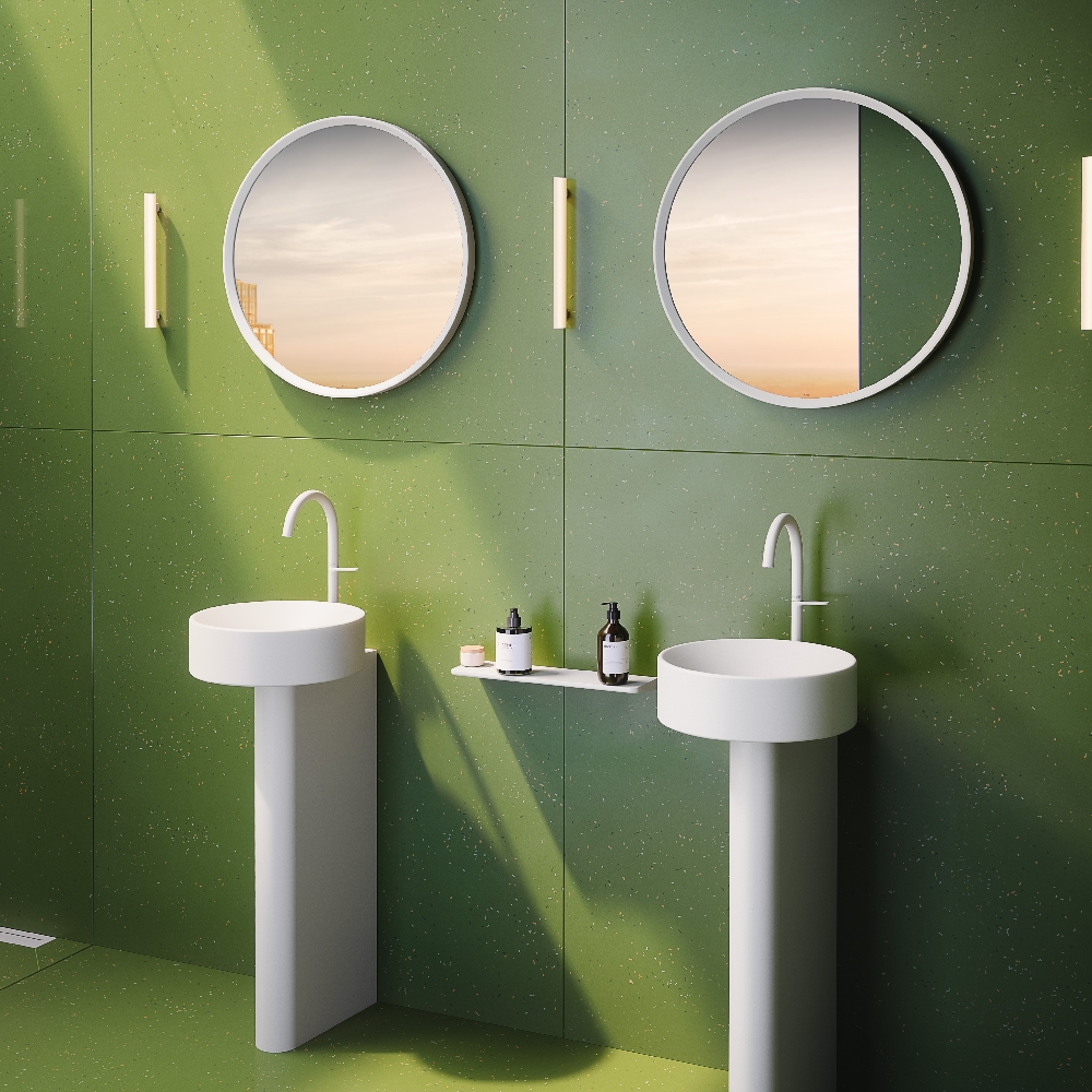 Axor Universal Circular półka 40 cm ścienna biały mat 42844700