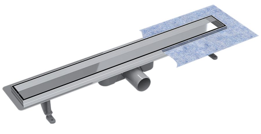 Besco Virgo Duo odpływ prysznicowy 70 cm chrom szczotkowany OL-70-VD