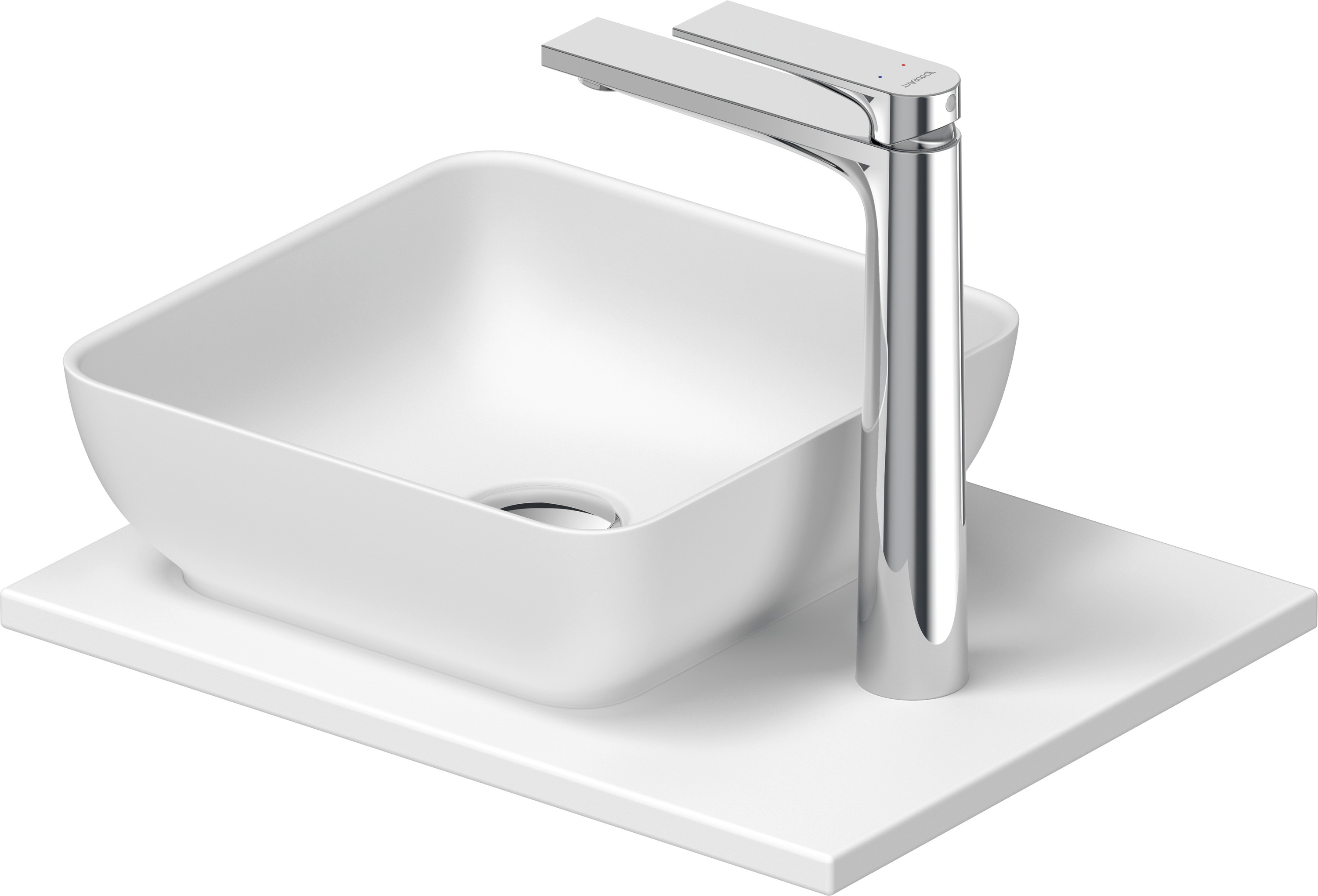 Duravit Sivida umywalka z konsolą 41 cm białą 2680233200