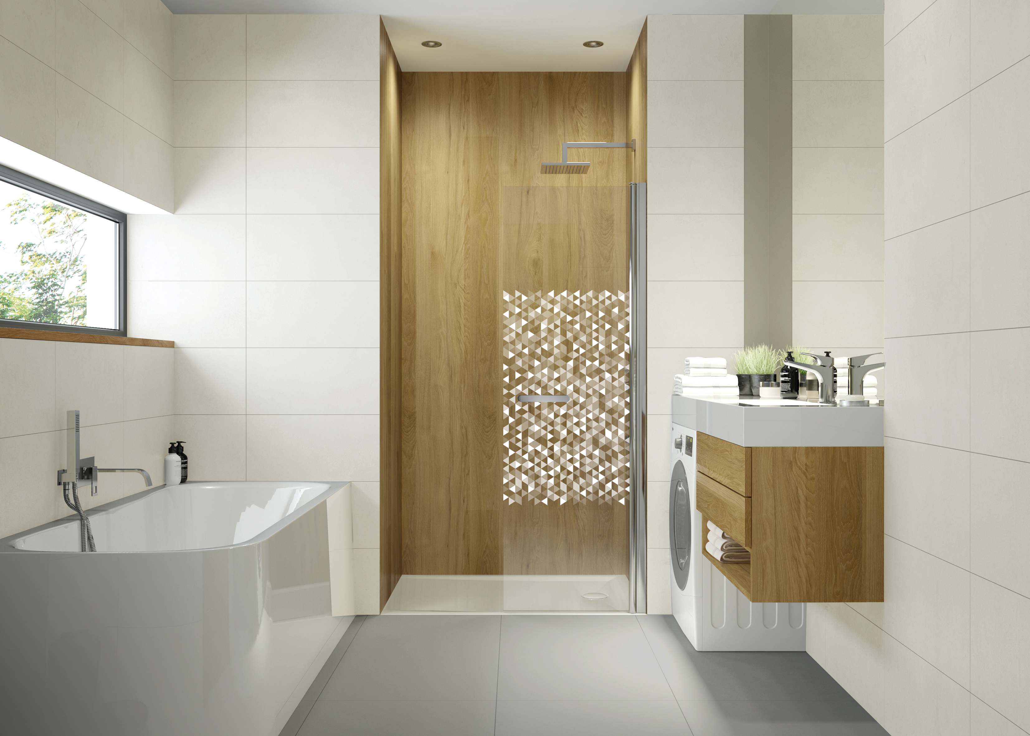Sanplast Exa Line ścianka prysznicowa walk-in 80 cm srebrny połysk/szkło ze wzorem 600-540-1620-38-151
