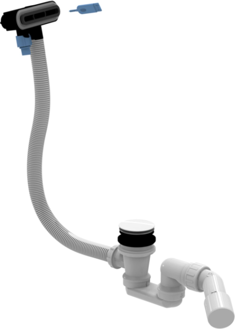 Villeroy & Boch zestaw przelewowo-odpływowy czarny mat U90959033