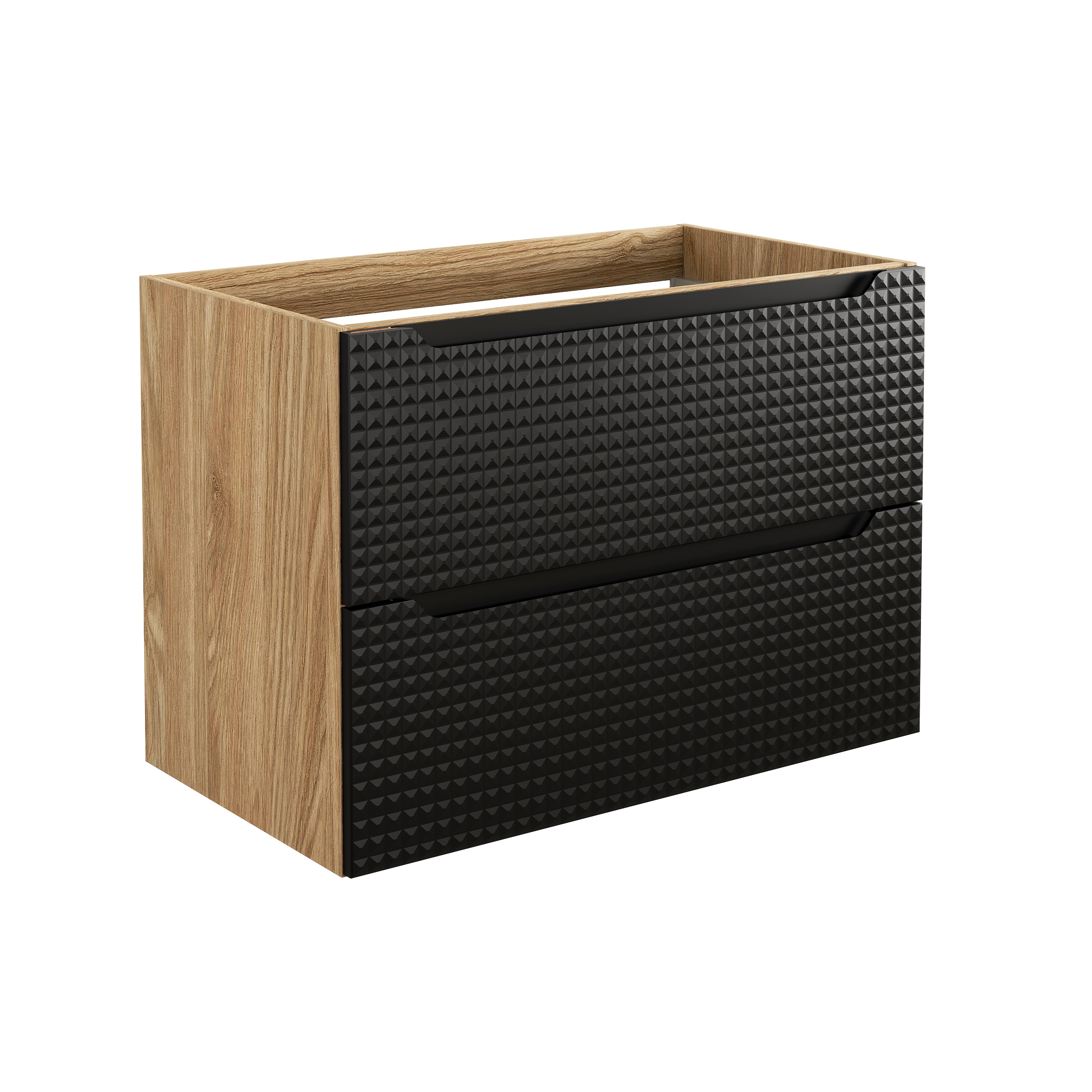 Comad Luxor Black szafka 80x46x57 cm czarna-dab LUXOR BLACK 82-80-2S