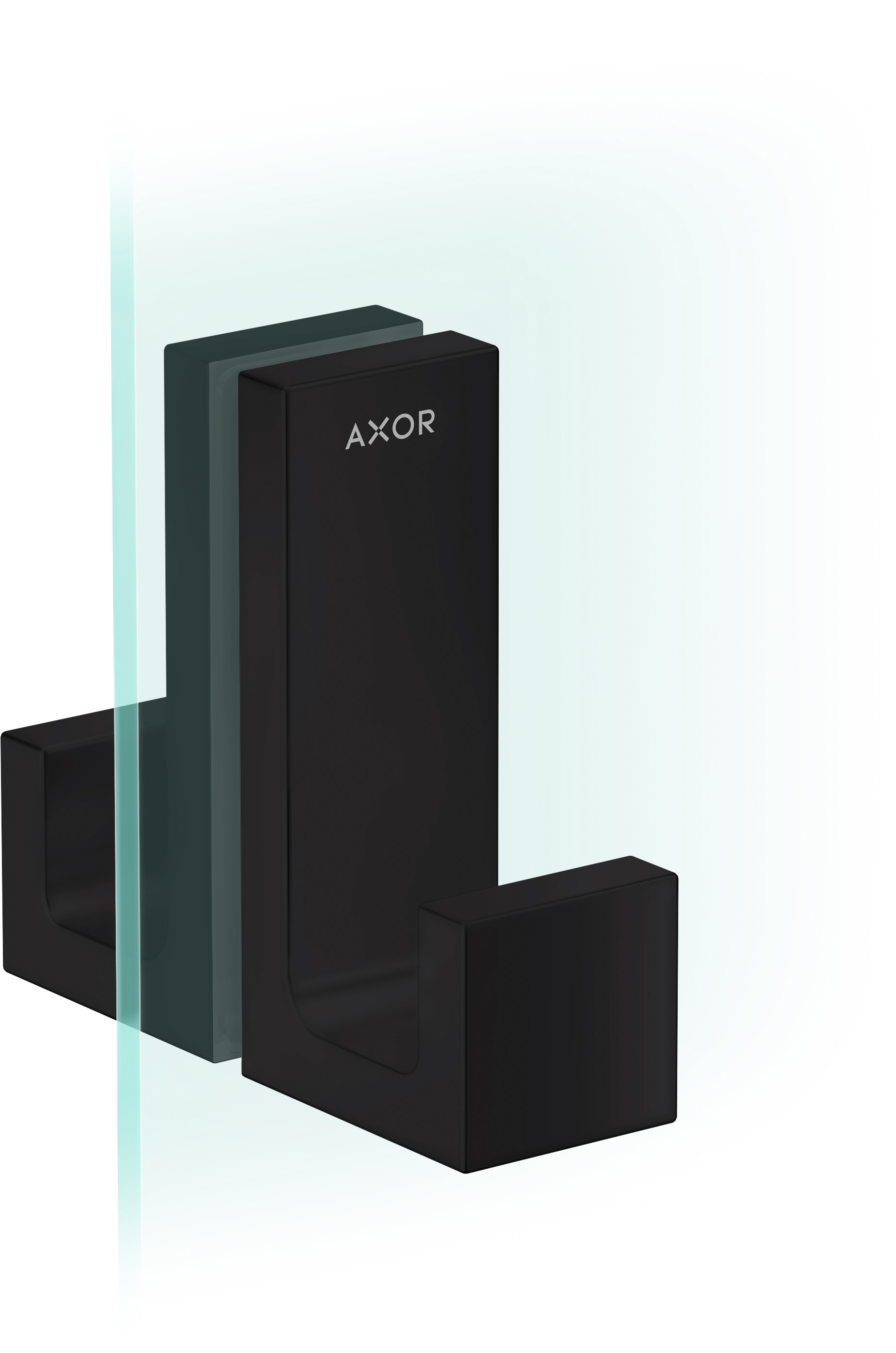 Axor Universal Rectangular uchwyt drzwi prysznicowych czarny mat 42639670